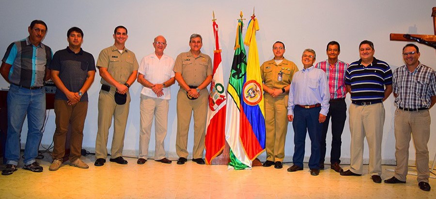 Asistentes a la reunión de coordinación. (Foto cortesía Dirección de Hidrografía y Navegación Marina de Guerra del Perú) Asistentes a la reunión de coordinación. (Foto cortesía Dirección de Hidrografía y Navegación Marina de Guerra del Perú)