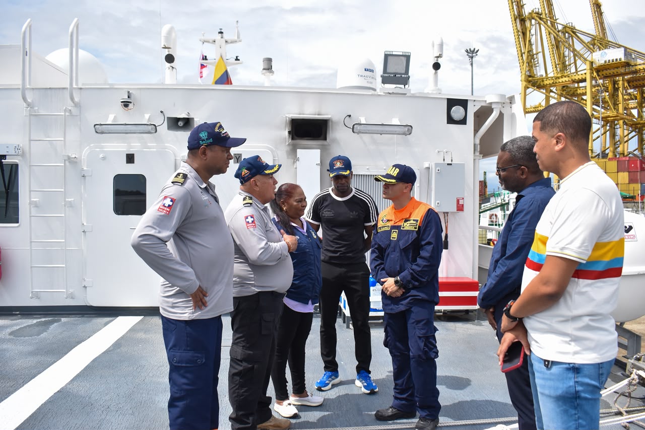 DIMAR dispone infraestructura marítima en Buenaventura para apoyar atención médica a comunidades afectadas por el sismo