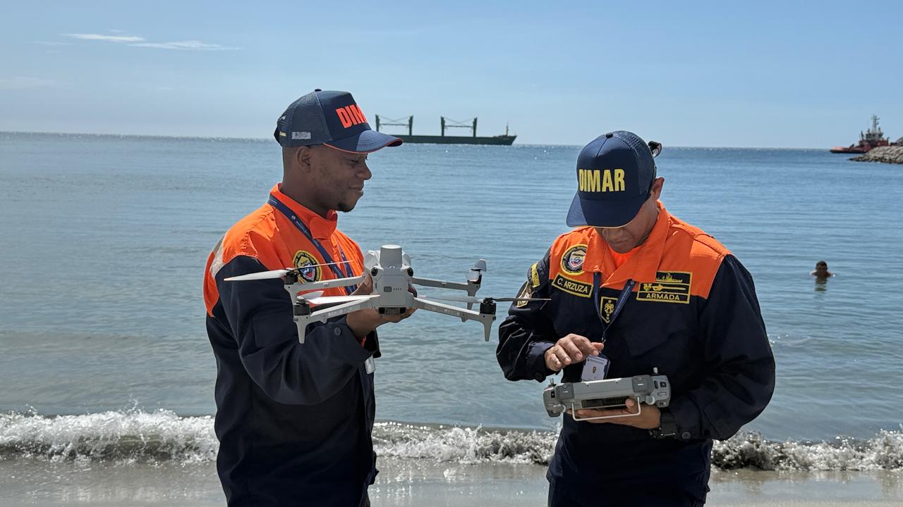 DIMAR fortalece el control del territorio marítimo con drones 