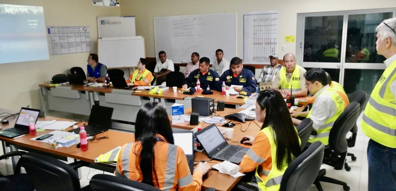 DIMAR lideró simulacro de una emergencia por derrame de un contaminante en Santa Marta DIMAR lideró simulacro de una emergencia por derrame de un contaminante en Santa Marta