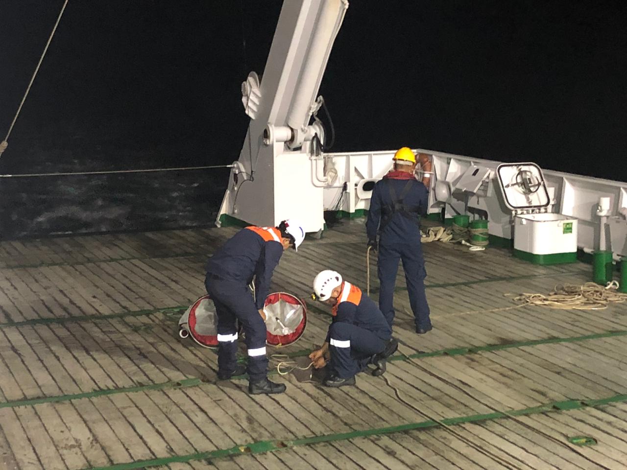 Desde altamar, Dimar entrega avances del Crucero ERFEN Desde altamar, Dimar entrega avances del Crucero ERFEN