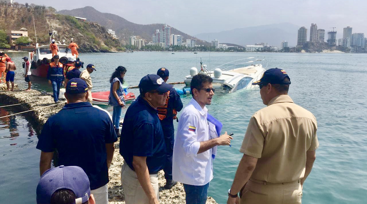 Dimar activa controles de seguridad ante siniestro de embarcación en Santa Marta Dimar activa controles de seguridad ante siniestro de embarcación en Santa Marta