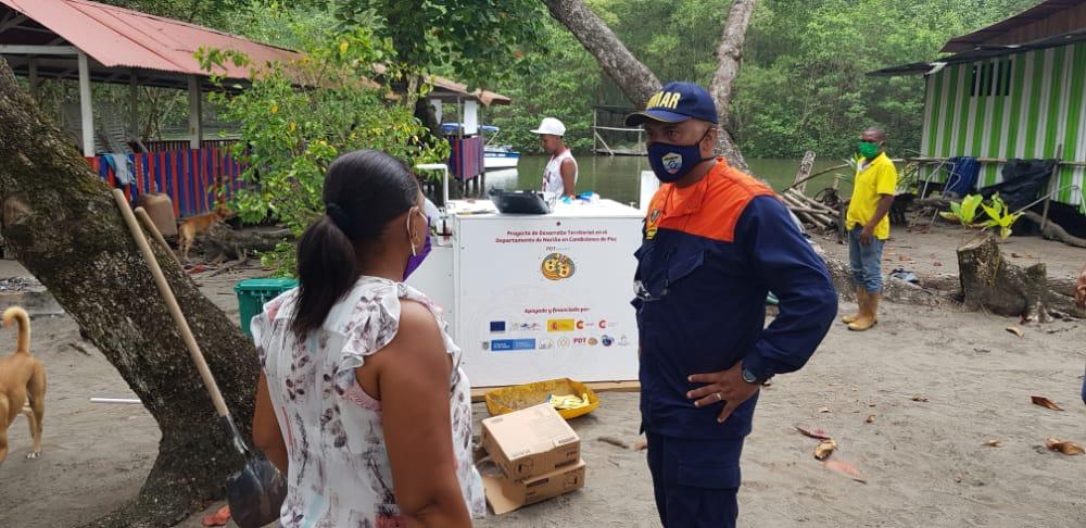 Dimar participa en jornadas de limpieza y adecuación en playas de Tumaco