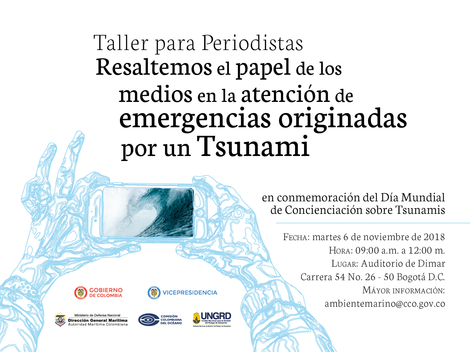 Dimar y CCO organizan taller para periodistas sobre atención de emergencias ante un tsunami Dimar y CCO organizan taller para periodistas sobre atención de emergencias ante un tsunami