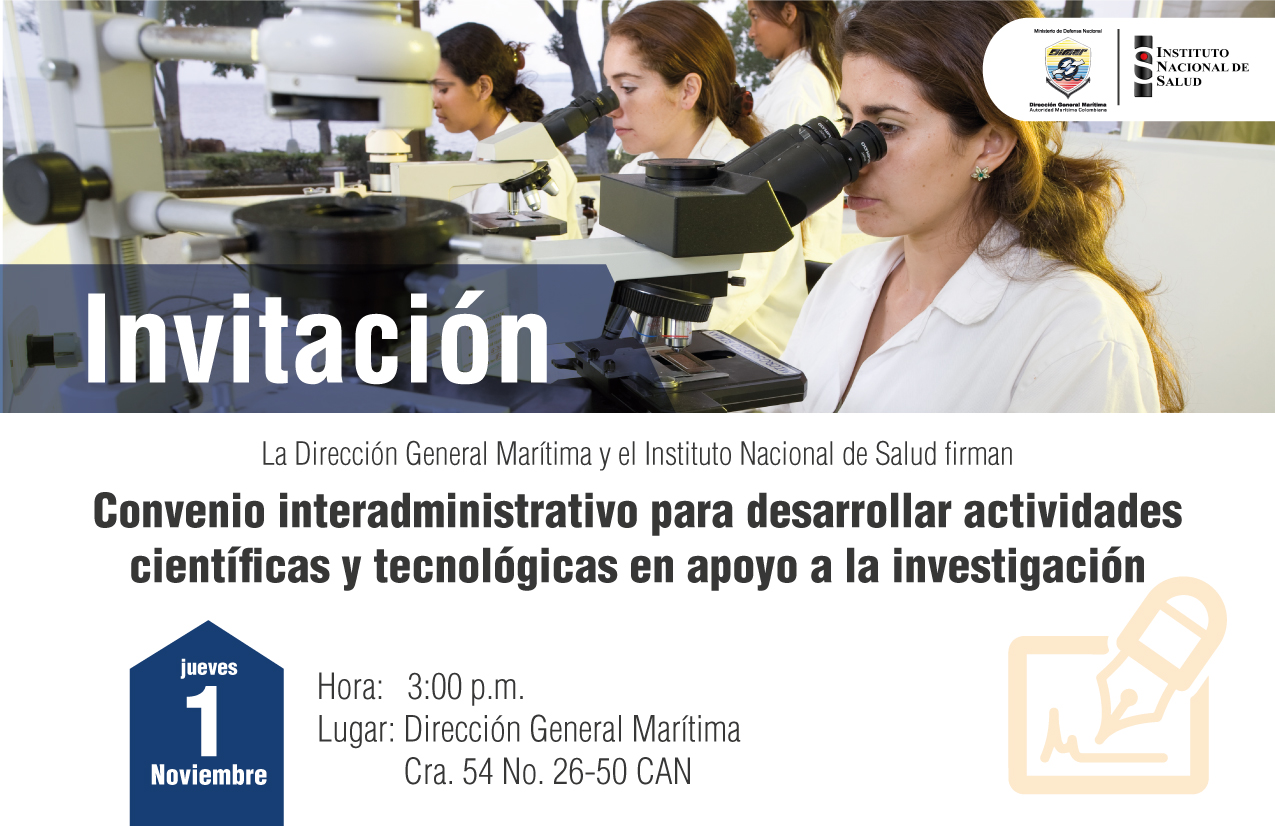 Dimar y el Instituto Nacional de Salud: por la salud pública de los colombianos Dimar y el Instituto Nacional de Salud: por la salud pública de los colombianos