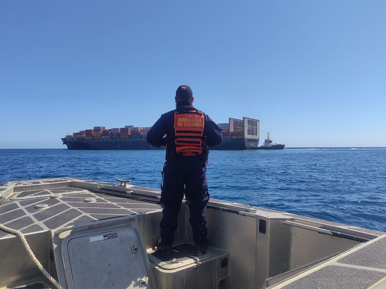 Dimar coordina rescate de buque mercante que quedó a la deriva en aguas colombianas Dimar coordina rescate de buque mercante que quedó a la deriva en aguas colombianas