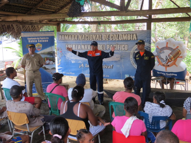 Capitanía de Puerto de Bahía Solano realizó campaña sensibilización con la comunidad de Playa Potes Capitanía de Puerto de Bahía Solano realizó campaña sensibilización con la comunidad de Playa Potes
