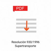 Resolucion 930/1996 Supertransporte
