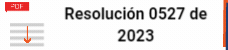Resolución 0527 de 2023