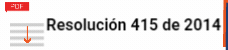 Resolución 415 de 2014