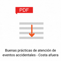 Buenas prácticas de atención de eventos accidentales - Costa afuera