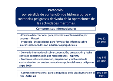 Compromisos internacionales bajo el Protocolo I Compromisos internacionales bajo el Protocolo I