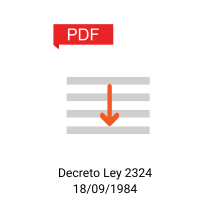 Decreto Ley	2324