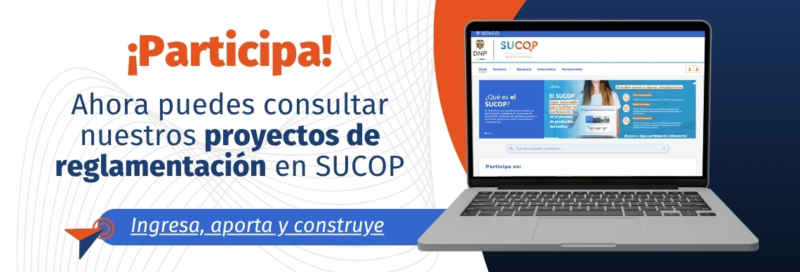 Ingresa, aporta y construye en SUCOP