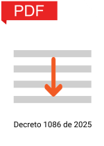 Decreto 1086 de 2025
