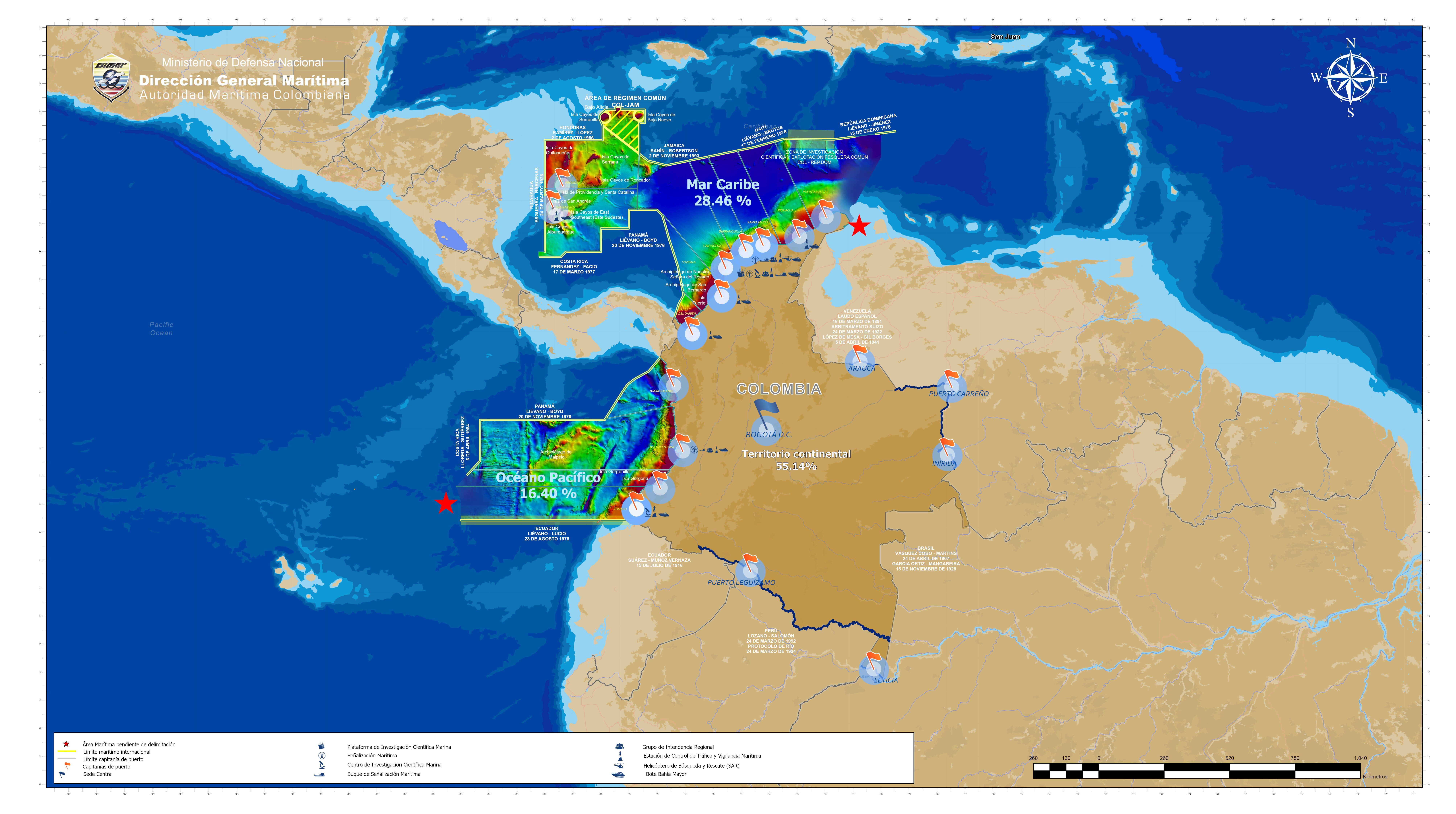 Mapa Dimar