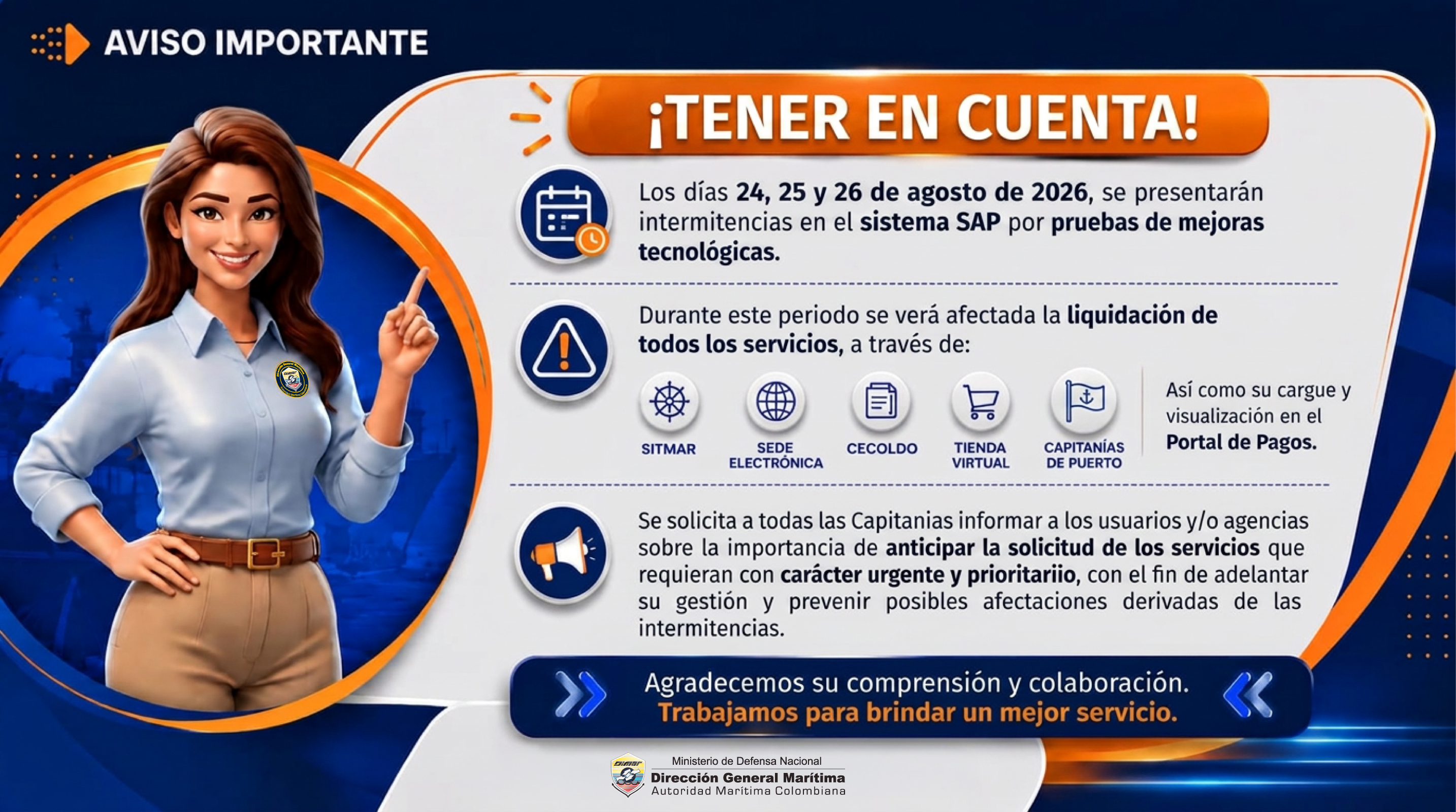 Aviso importante