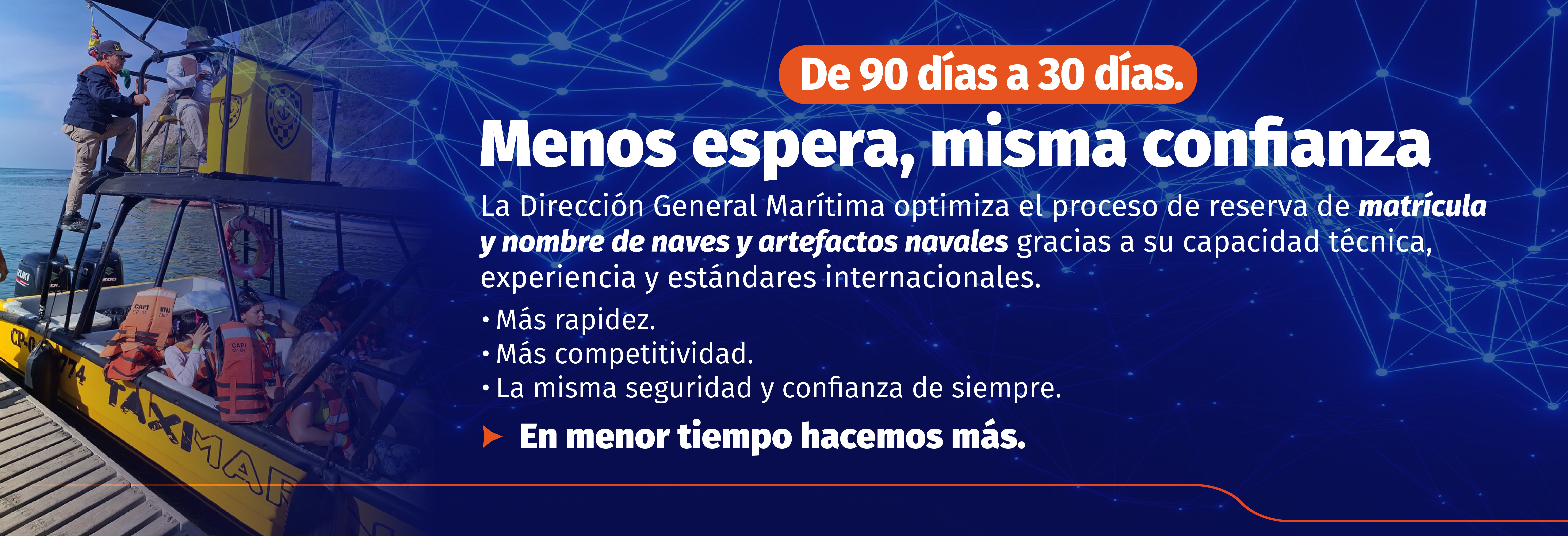 Reducción tiempo de reserva x de 90 a 30 días