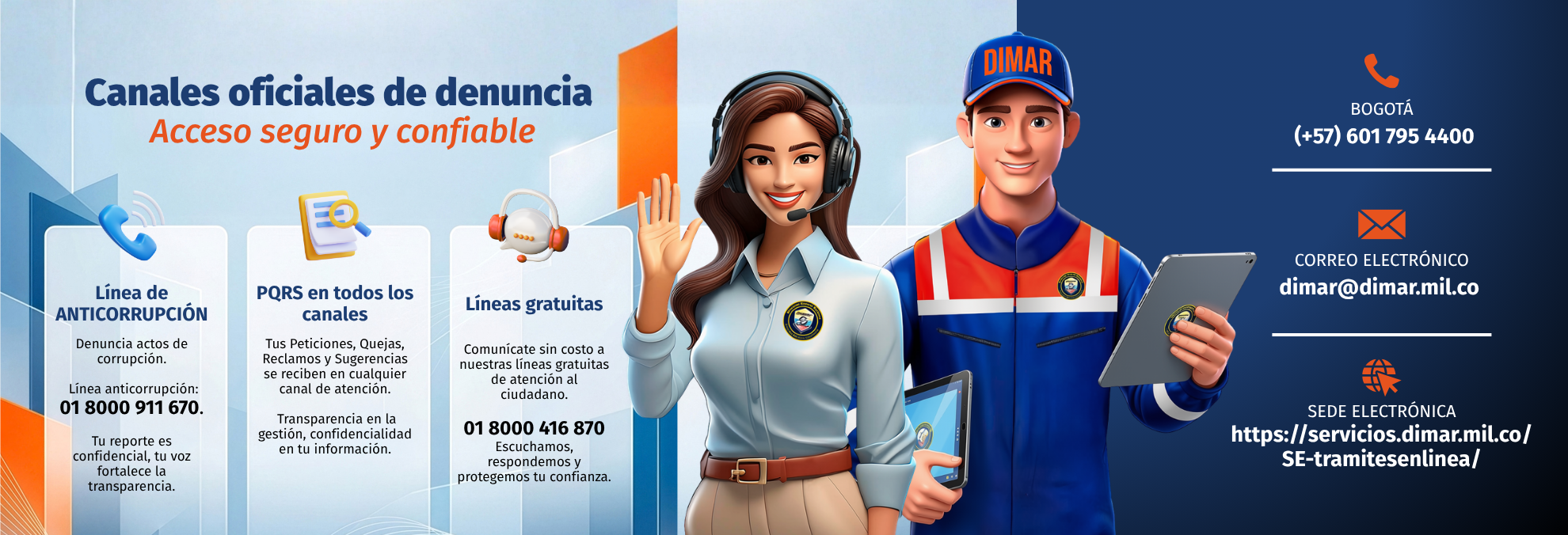 Canales oficiales de denuncia