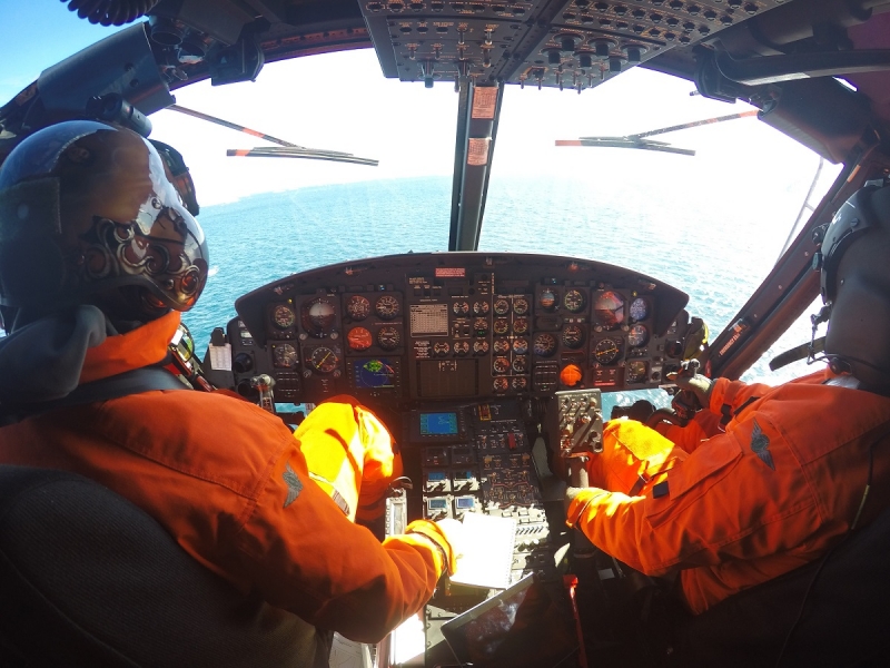 Bell 412 sobre el hielo