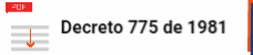 Decreto promulgatorio 775 del 26 marzo de 1981