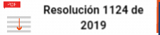 Resolución 1124 de 2019
