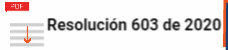 Resolución 603 de 2020