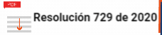 Resolución 729 de 2020