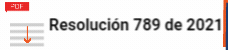 Resolución 789 de 2021