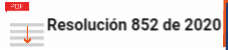Resolución 852 de 2020