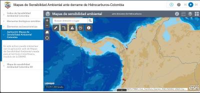 Mapas de Sensibilidad Ambiental ante derrame de Hidrocarburos-Colombia