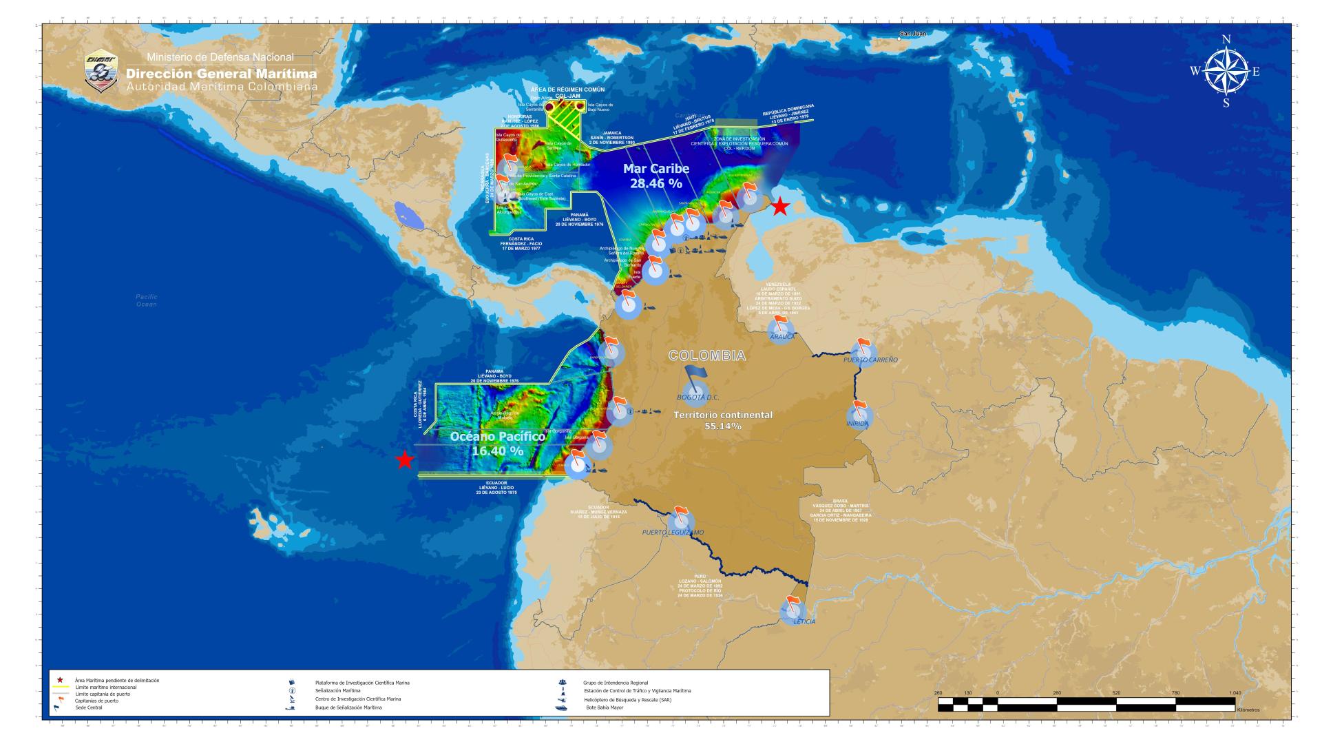 Mapa Dimar