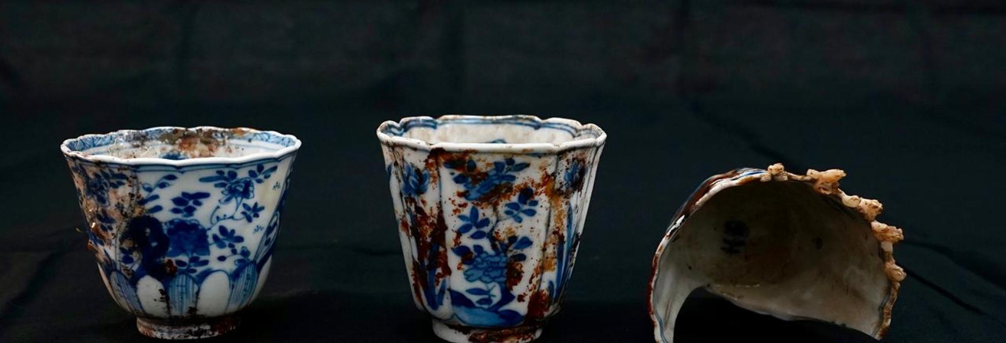 Los objetos arqueológicos recolectados del área del galeón San José  entraron en proceso de conservación