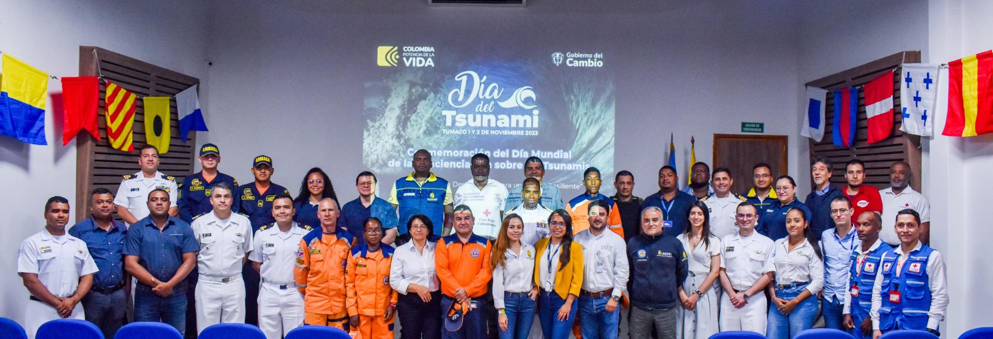 En Tumaco autoridades locales y nacionales fortalecen alianzas para mejorar la gestión del riesgo por tsunami