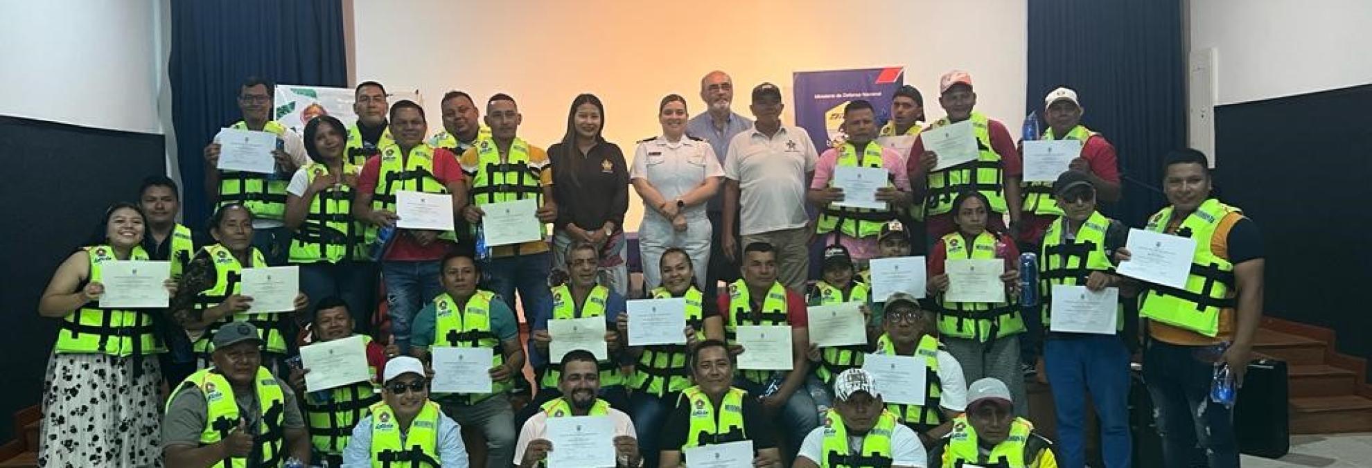 En el 2023 Dimar y Sena certificaron a 168 motoristas en Leticia