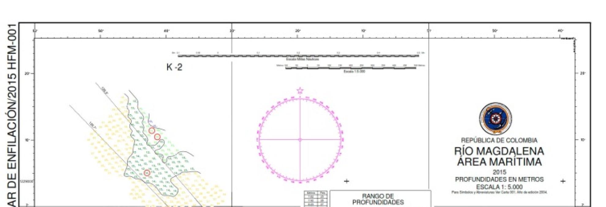 Publicación de planos batimétricos del Río Magdalena.