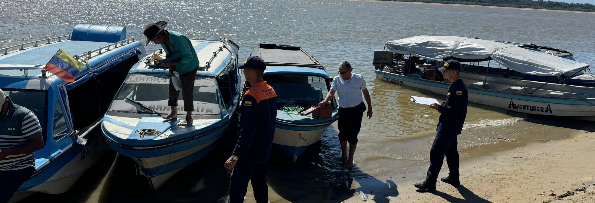 Dimar fortalece jornadas de inspección en embarcaciones y muelles en Puerto Carreño