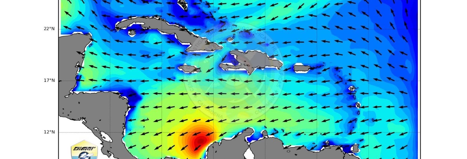 Cambios en las condiciones meteomarinas en el Caribe colombiano