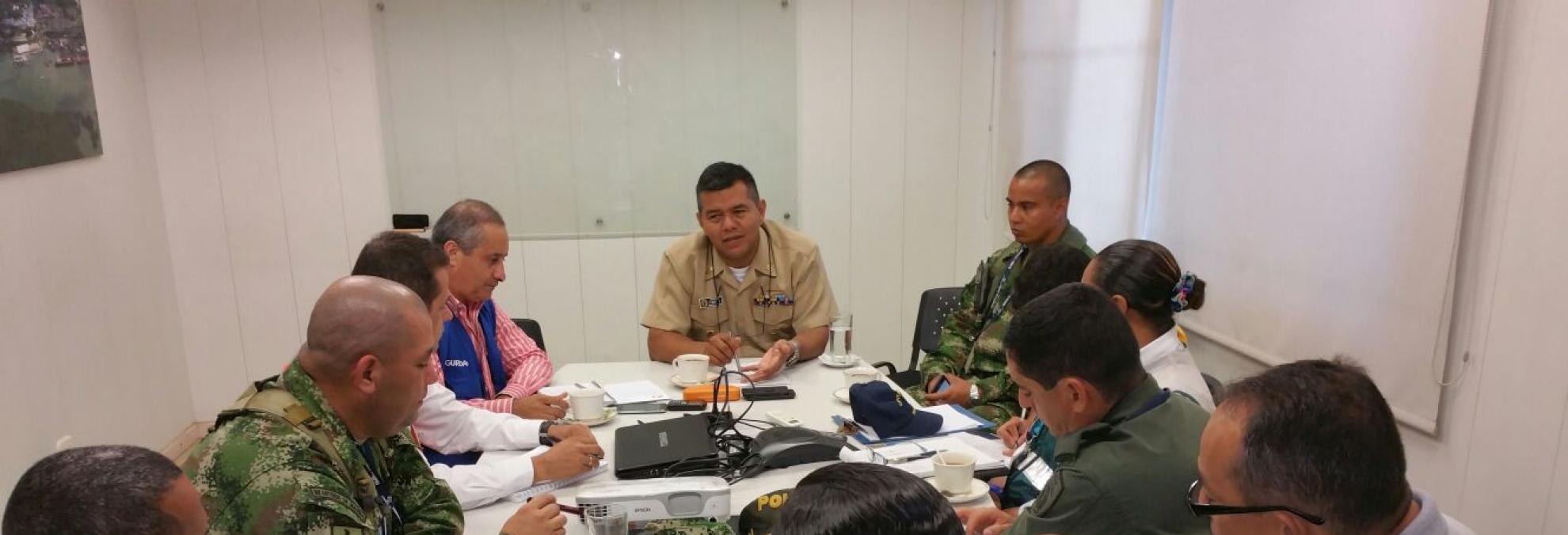 Comité liderado por el Señor Capitán de Navío Oscar Enrique Mantilla Ruiz, Capitán de Puerto de Buenaventura.