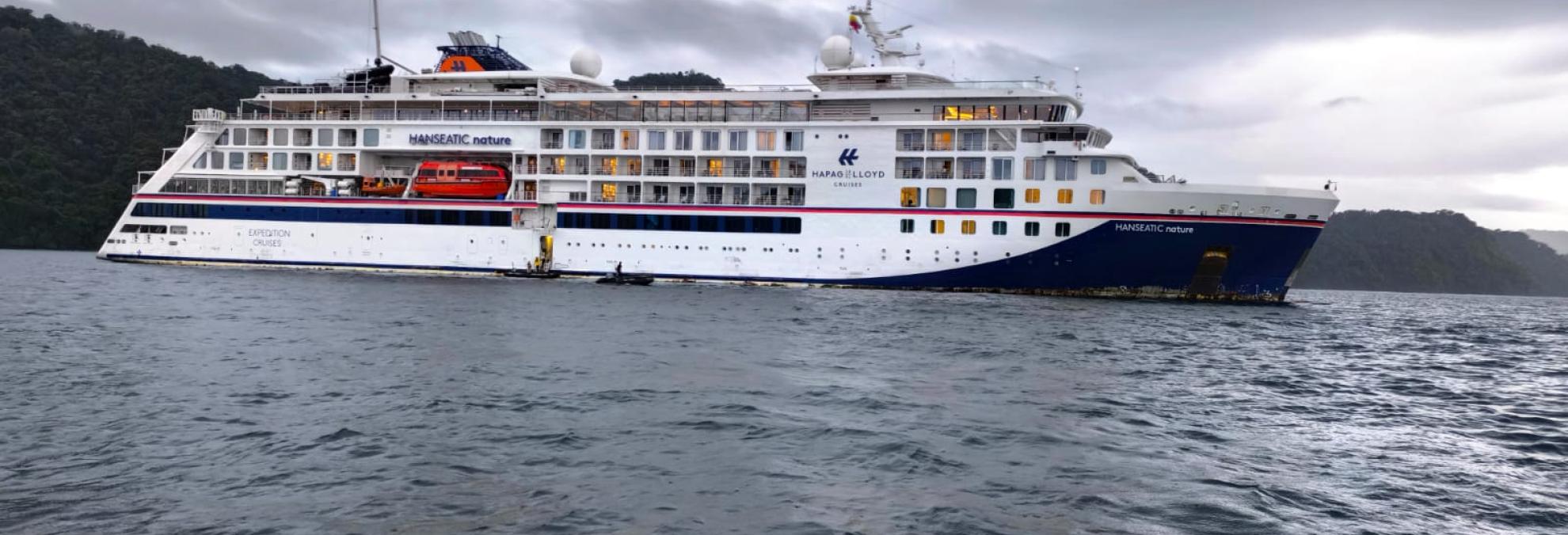 Al Chocó llegaron 195 turistas extranjeros a abordo del Crucero ‘Hanseatic Nature’ Al Chocó llegaron 195 turistas extranjeros a abordo del Crucero ‘Hanseatic Nature’