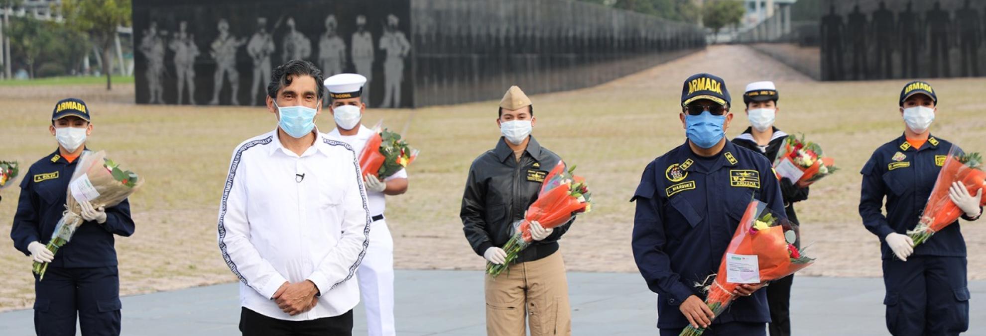 Asocolflores rinde homenaje a la Armada de Colombia y a la Dirección General Marítima por su aporte a las exportaciones de flores del país durante la pandemia
