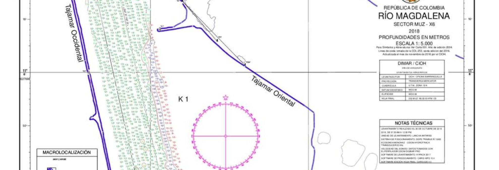 Calado del canal de acceso al puerto de Barranquilla está en 9.8 Dimar