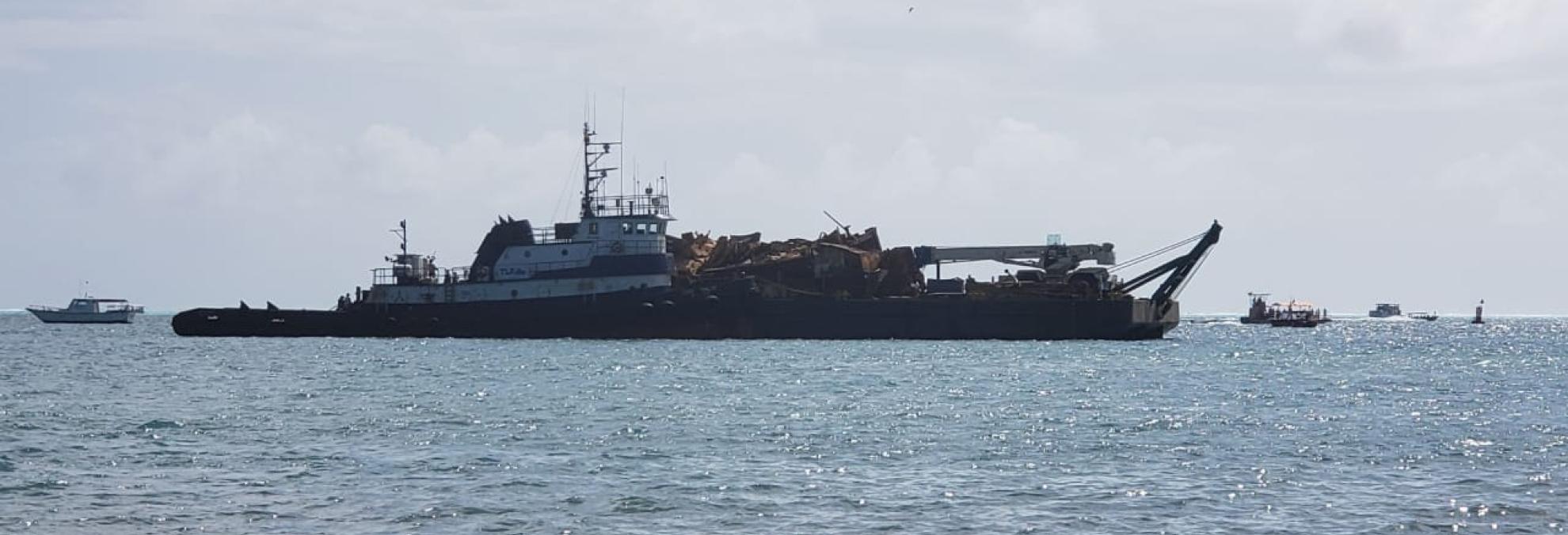 Continúa chatarrización de embarcaciones abandonadas en San Andrés