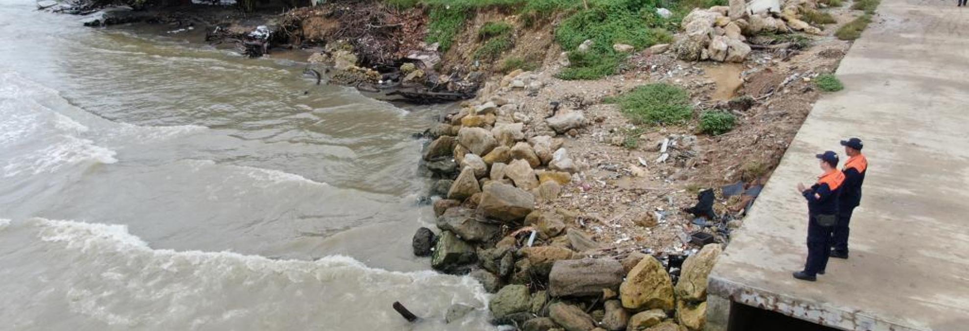 Dimar inspecciona playas afectadas por la erosión costera en el Municipio de Puerto Colombia