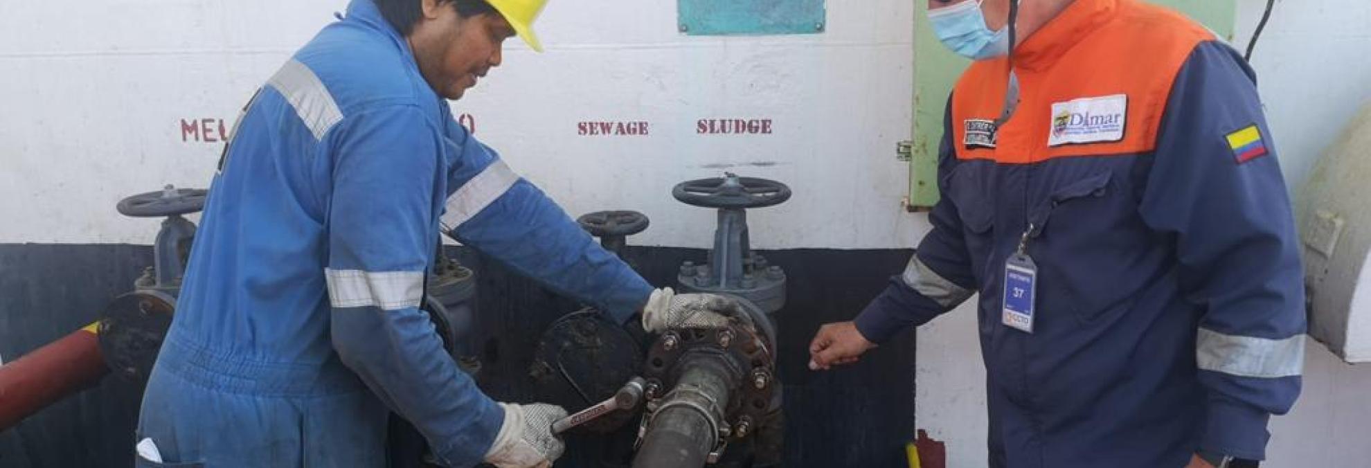 Dimar realiza controles de prevención de la contaminación del medio marino en Cartagena