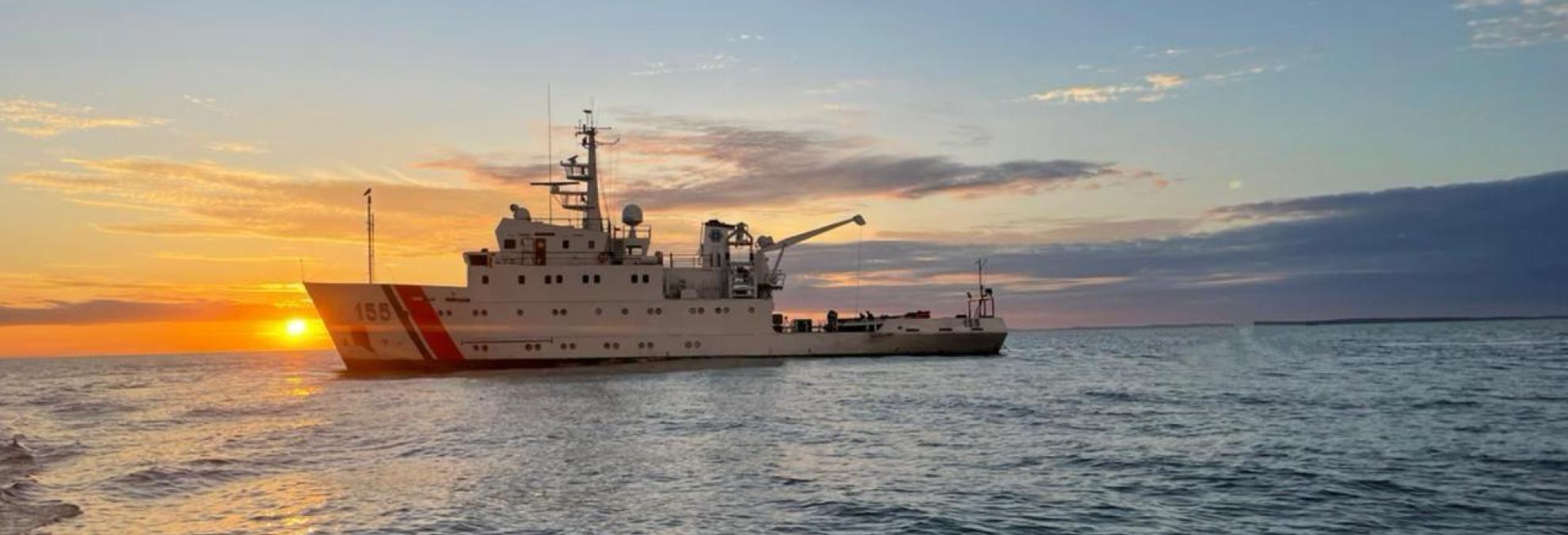 Tras cinco meses de navegación, el Buque Oceanográfico ARC ´Providencia´ zarpa del Pacífico colombiano