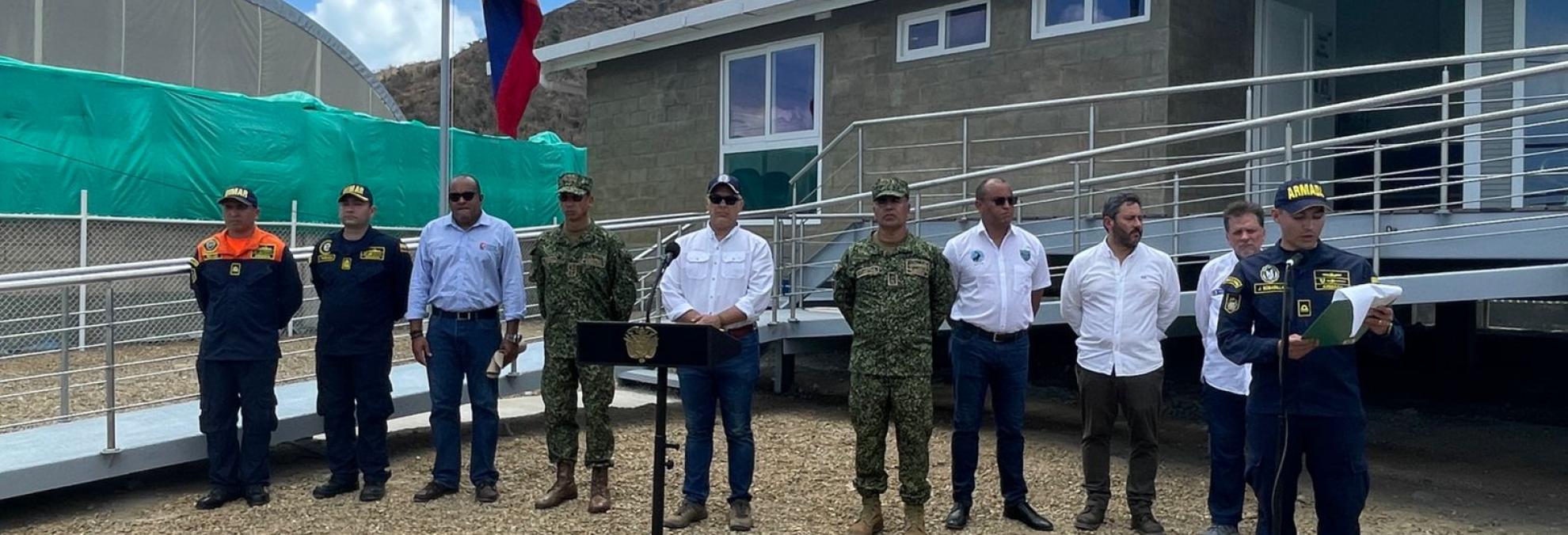 El presidente Iván Duque inaugura las instalaciones de la Capitanía de Puerto de Providencia