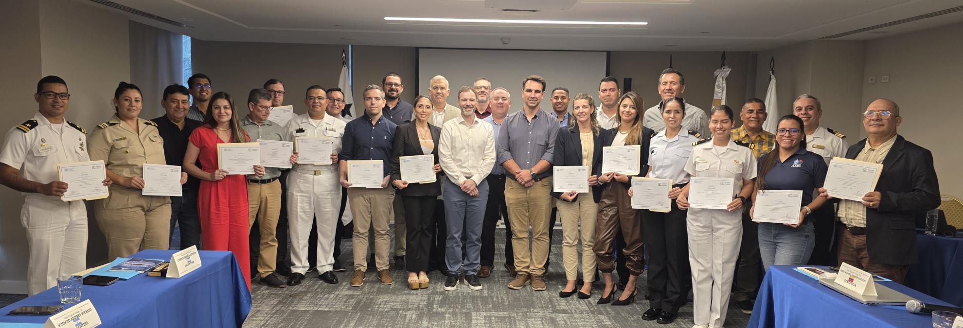 DIMAR fortalece capacidades en seguridad marítima durante Taller Regional del Código IGS en Panamá