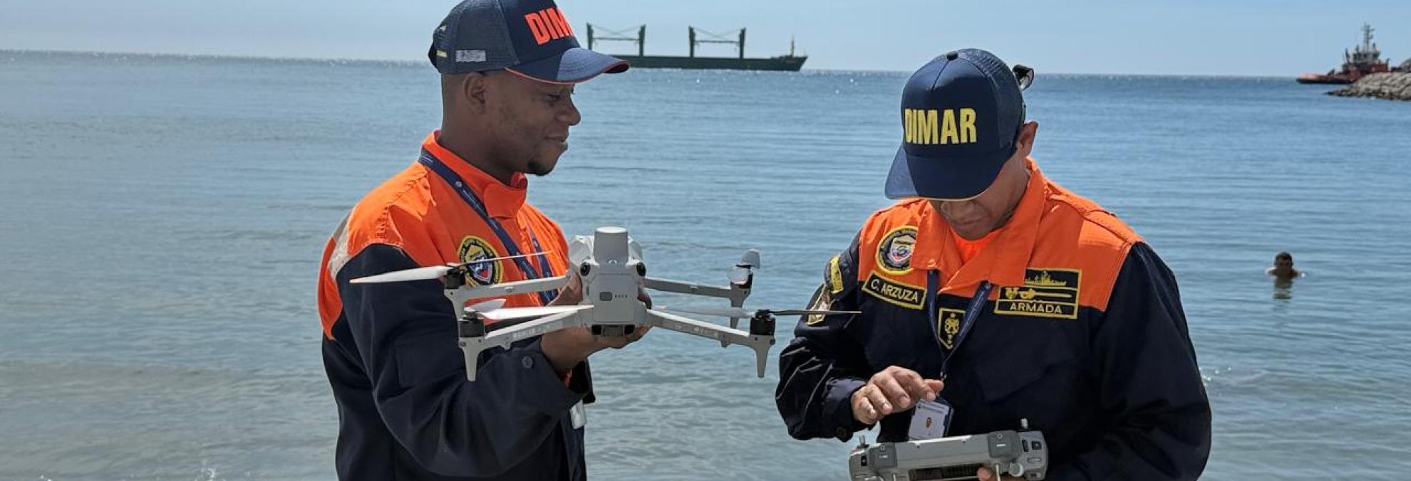 DIMAR fortalece el control del territorio marítimo con drones 