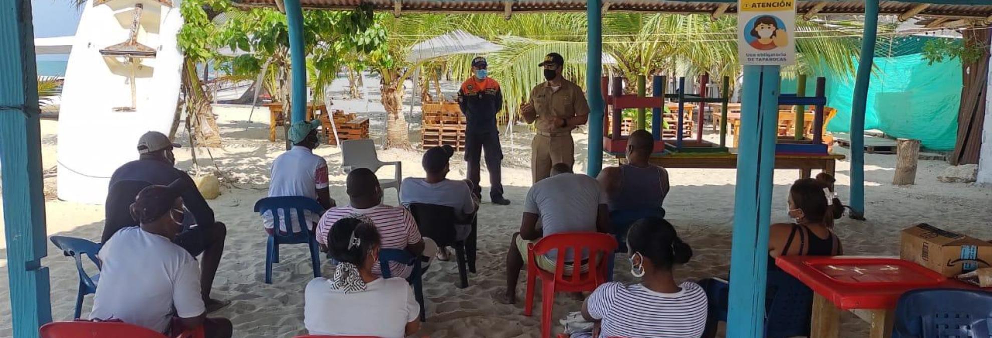 La Dirección General Marítima  culmina exitosamente la jornada de atención a usuarios en Rincón del Mar